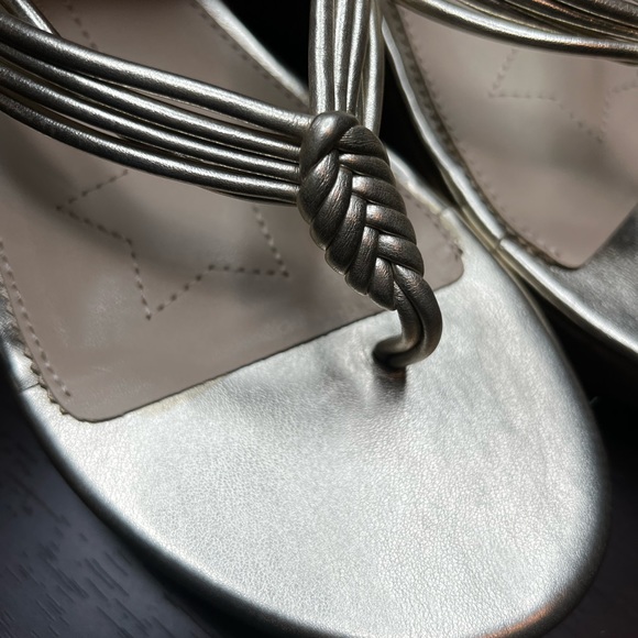 Circus by Sam Edelman Ruby Gold Tone Braided Cork Wedge Platform Sandal 8.5 - Picture 4 of 9